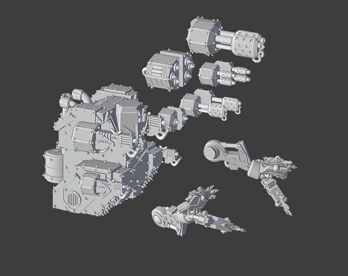 3D file Da Pale Defftred (Mechanized, Battle Robot.)・3D printing ...